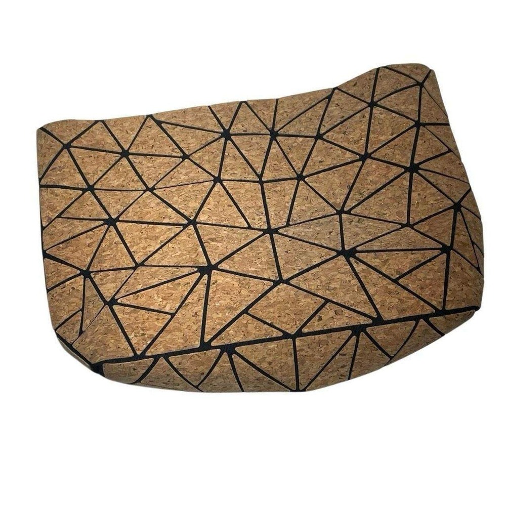 Geometric Cork Design Handbag Without Strap